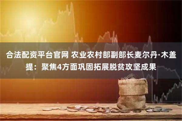 合法配资平台官网 农业农村部副部长麦尔丹·木盖提：聚焦4方面巩固拓展脱贫攻坚成果