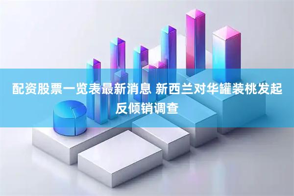 配资股票一览表最新消息 新西兰对华罐装桃发起反倾销调查